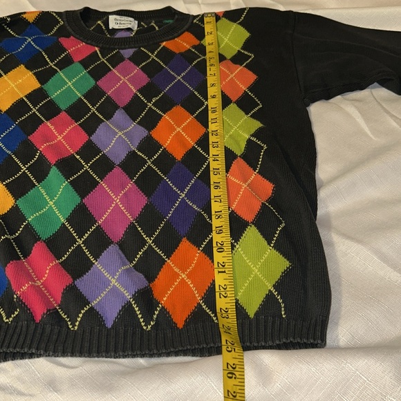 United Colors Of Benetton Colorful Argyle Sweater - Picture 10 of 11